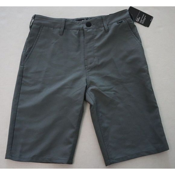 Hurley 981307-K26 Boy's Sz 14 Cool Gray Dri-FIT Chino Shorts - Picture 1 of 7